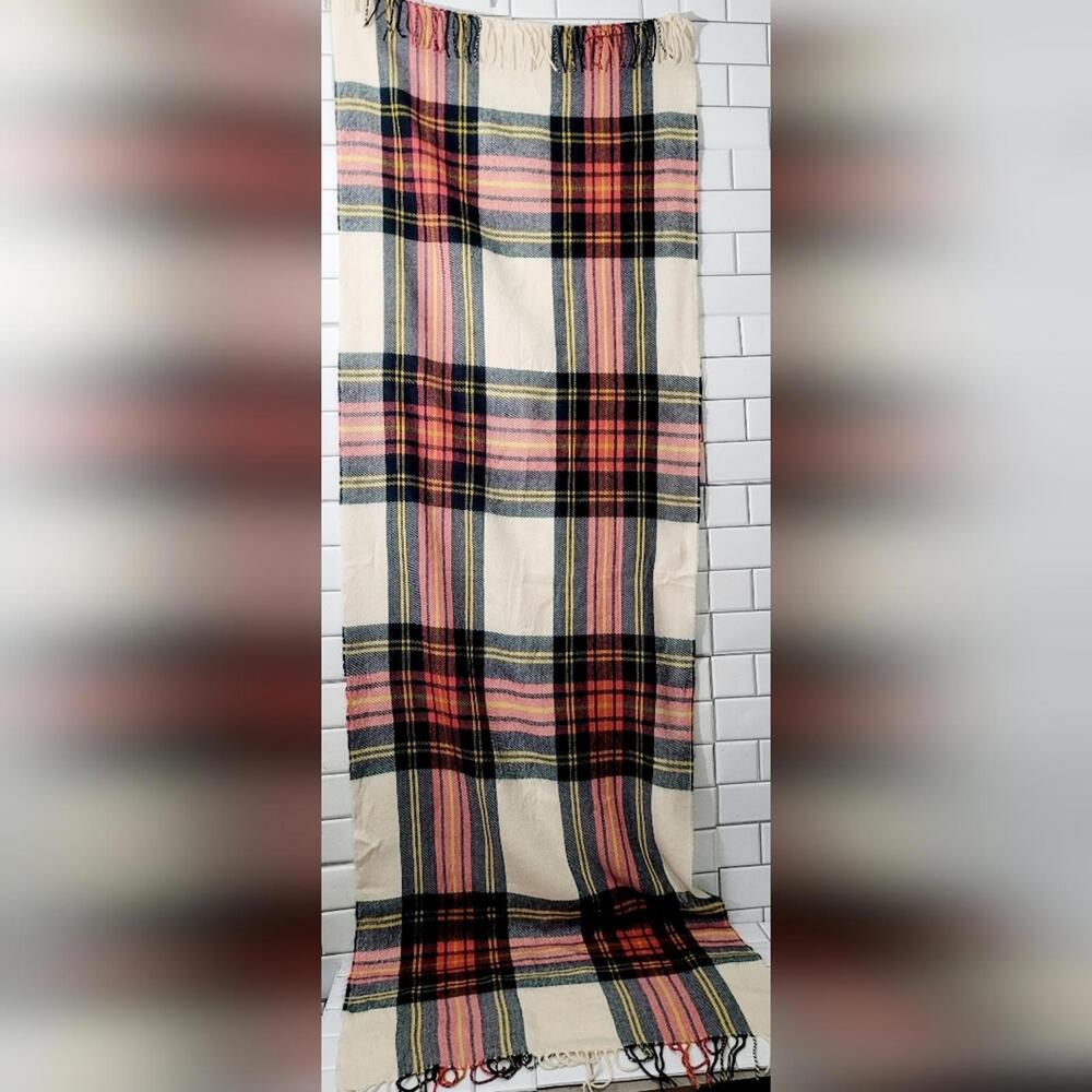 J.Crew Large Acrylic Rectangular Plaid Scarf Colo… - image 1